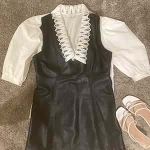Ganni modified black skirt